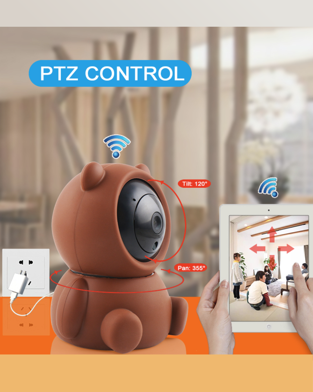 Cámara Espía Oso Café